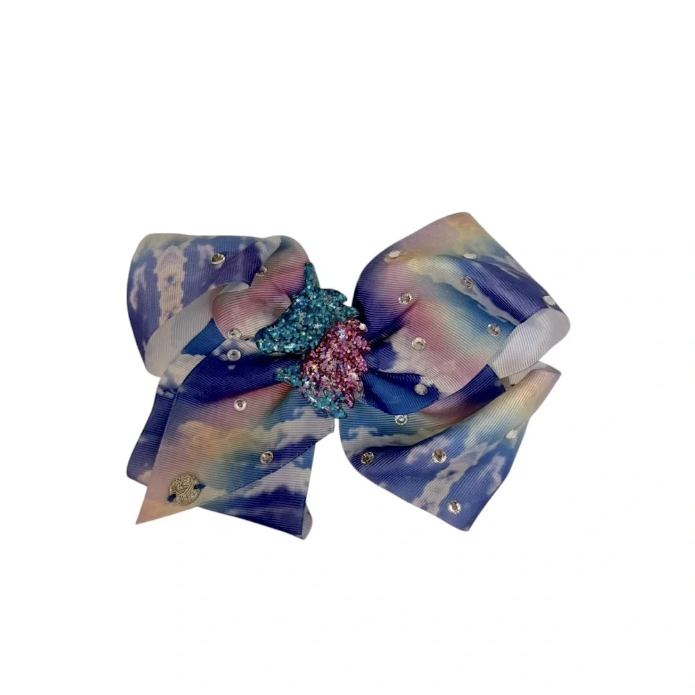 JoJo Siwa Clouds Print Unicorn Large Hair Bow Girls Hair